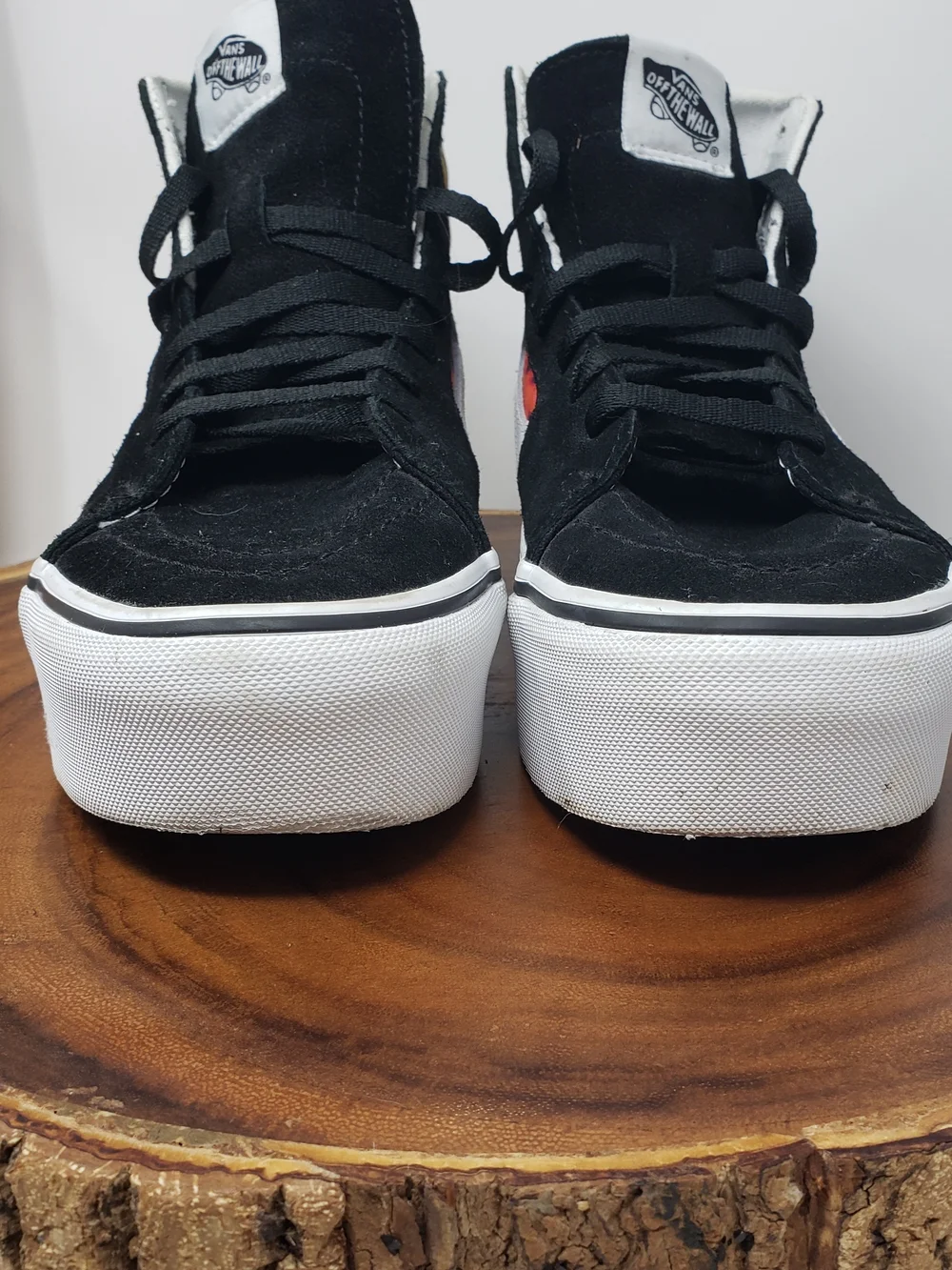 Vans Black High-Top Sneakers with Multicolor Tie-Dye Panels